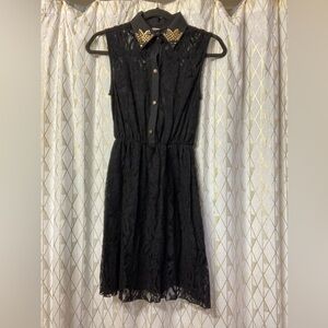 Elegant Black Lace Dress